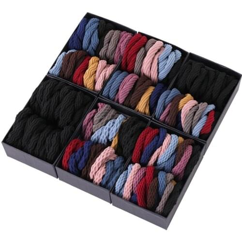 40Pcs/Lot Nylon High Elastic Basic Rubber Bands Simple Hairband Girls Ponytail Holder Solid Color Fashion Women Hair Accessories