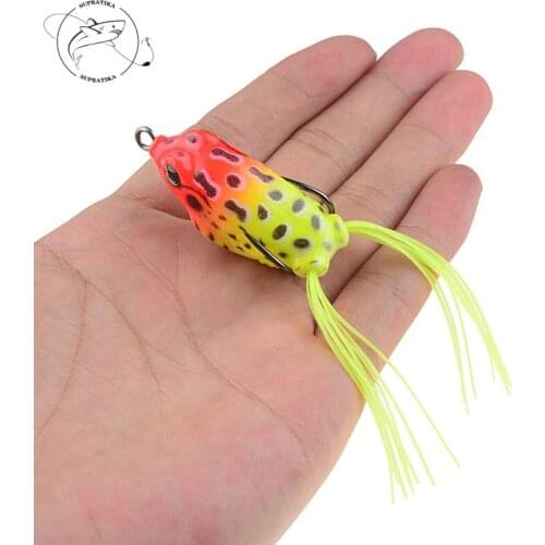 45mm/6g Artificial Thunder Frog Freshwater Soft Fishing Bait3D Eyes Anti-Corrosion Bionic High Quality Fishing Lure Soft Bait