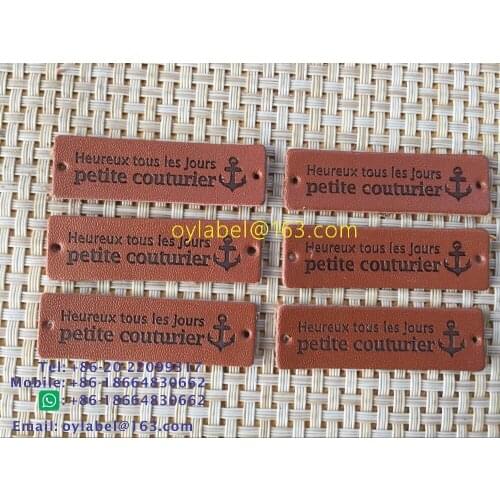 Custom made high quality jeans leather label / simulation leather label / leather label /main label