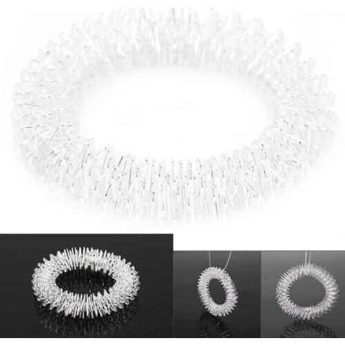 Silver Wrist Massage Ring Pain Relief Acupressure Therapy Wrist Massage Bracelet Acupressure Massage Ring