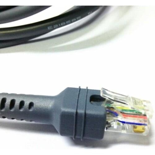 Bar Code Coiled Spiral Extension USB to RJ45 Barcode Scanner USB Cable for Ls2208ap Ls1203 Ls4208 Ls4278 Ds6707 Ds6708