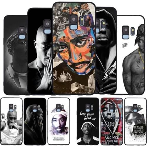 2Pac Tupac Amaru Shakur Black TPU Silicone Soft Phone Case For Samsung Galaxy S20 S10 S9 S8 Plus Lite NOTE 10 9 8 S7 EDGE