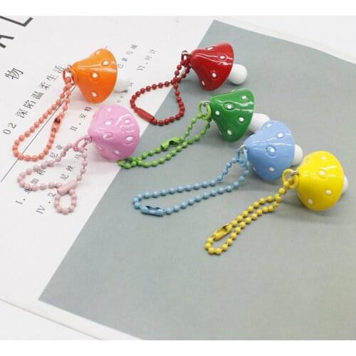 Resin Mushroom Keychain Bag Pendant Tag Chain Bag Keyring Backpack Accessories Gift