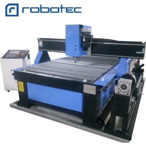 Table Type 5*10 Ft Metal Cutting Machine 1530 CNC Plasma Cutter With 4 Axis Rotary 1325 CNC Drilling Machine