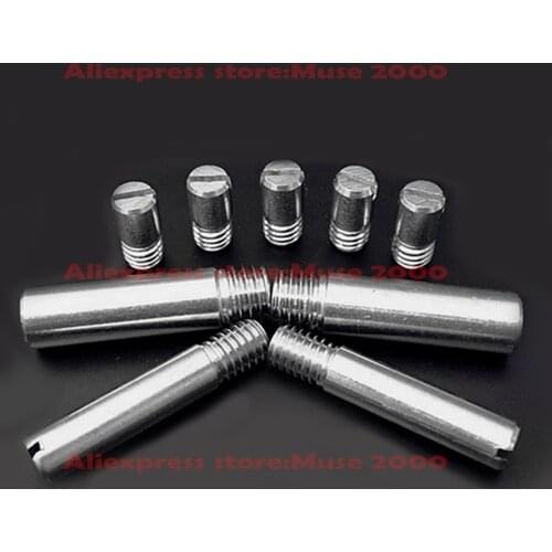 Dowel pin M3 m4 m5 m6 m8 dowel pin male thread slotted head male thread 304 stainless steel axis rounf column pin