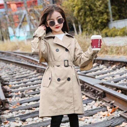 Girls Babys Kids Windbreaker Coat Jacket Outwear 2021 Elegant Spring Autumn Overcoat Top Formal Beach Cardigan Childrens Cloth