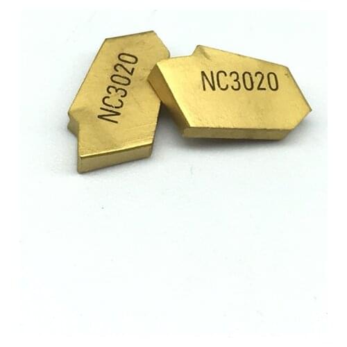 10PCS SP300 NC3020 grooving carbide inserts SP300 lathe cutter turning tool Parting and grooving tool Parting off