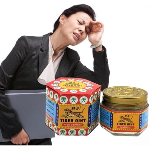 100% Original White Tiger Balm Ointment Insect Bite Strength Pain Muscle Relieving Arthritis Joint Body Pain Thailand Painkiller