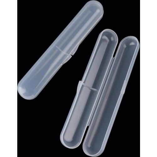 2pcs Baby Toddler Food Grade Spoon Box Kids Storage Case Box Holder for Baby Silicone Spoon Travel Transparent Storage Box