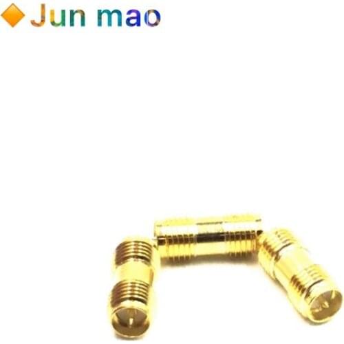 2pcs Neelde NEW RP SMA Female Jack to RP-SMA Female Jack RF Coax Adapter convertor Straight Goldplated Female to Female SMA NEW