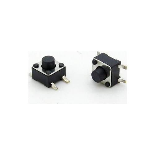 200PCS/LOT 4.5*4.5*5MM SMD Tact Switch 4-pin button switch 4.5x4.5x5