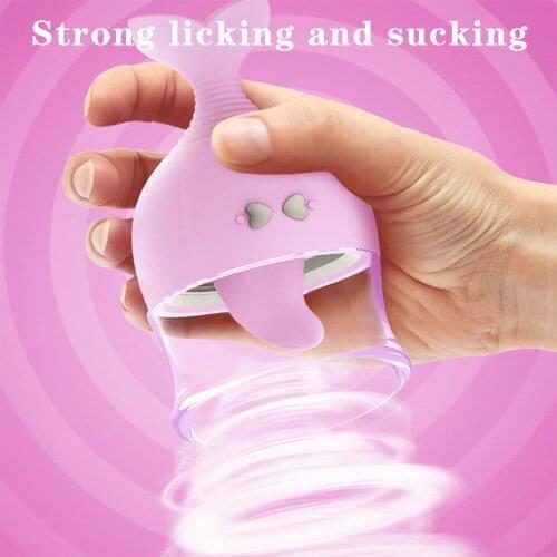 3 Speed 7 Frequency Female Nipple Massager Realistic Tongue Stimulator Sex Toys Sucking Tongue Nipple Clitoris Stimulating Toys