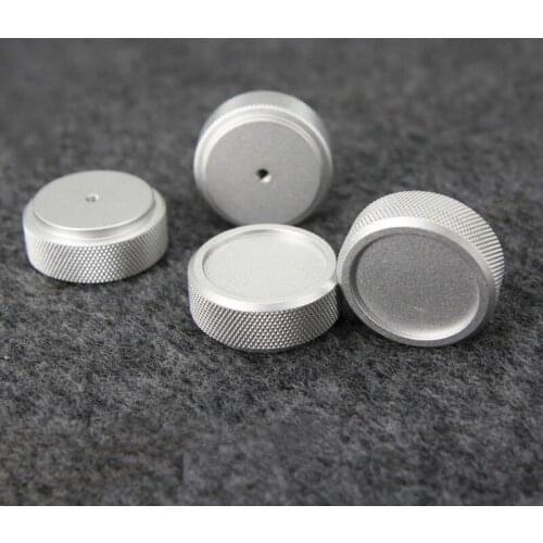 4pcs 40*16mm all-aluminum knurled machine feet, amplifier feet, speaker shock-absorbing feet, tripod shock-absorbing feet