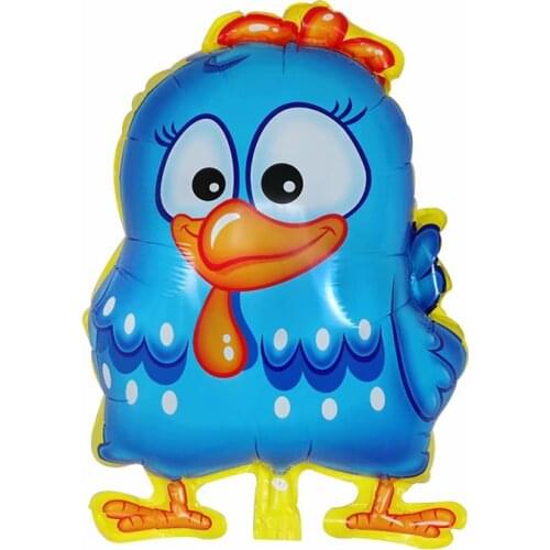 50pcs 44*59cm Cartoon Brazil Auspicious Chicken Balloons Lucky Chicken Foil Balloon Safari Party Birthday Supplies Air Globos