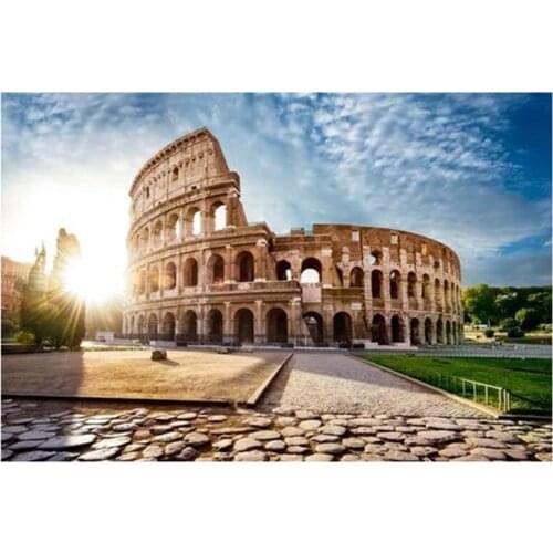 5D DIY Full Round/Square Diamond Painting Rome Colosseum 3D Embroidery Cross Stitch Rhinestone Mosaic Home Decor Gift YY002