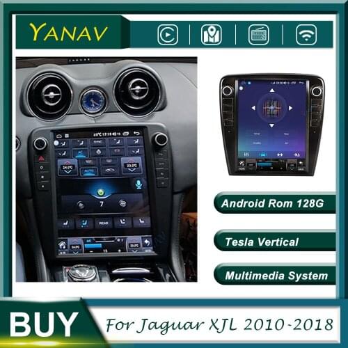 Android 2Din Car Radio Audio GPS navigation For Jaguar XJL 2010-2018 Video Stereo Receiver Multimedia MP3 Player Vertical Screen