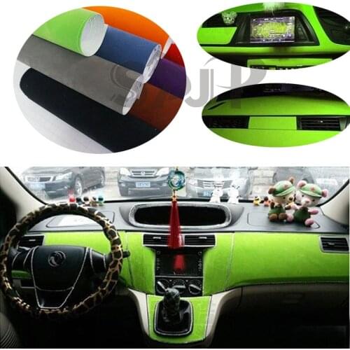 Car Stickers Auto Interior Body Decoration Sticker Velvet Fabric Suede Cloth Car Wrap Vinyl Film Sticker Self Adhesive