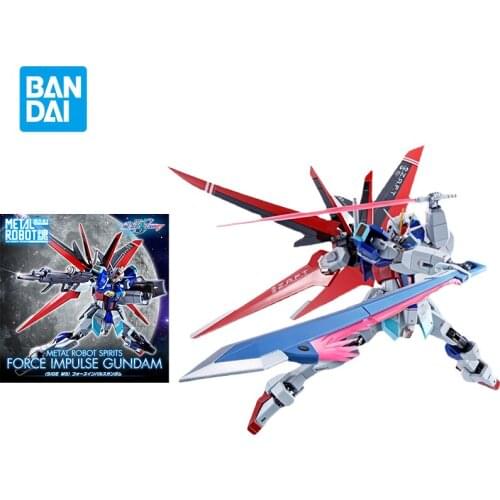 Bandai Gundam Model Figure Metal Robot MR Soul Might Shape IMPULSE GUNDAM Model Anime SEED Alloy Collectible Childrens Toys