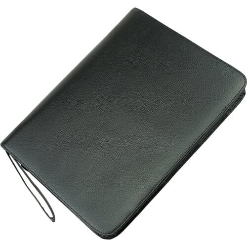 Real Leather Pen Case for 46 Fountain Pens Cowhide Pencil Bag Black Coffee Pen Holder for Rollerball Ballpoint Fit Various Size