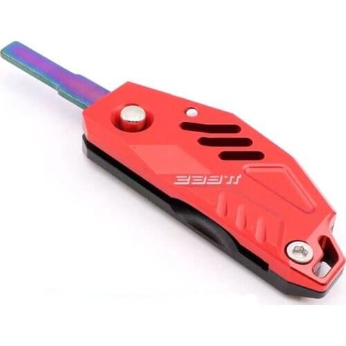 Cnc Aluminum Key Case Foldable with Uncut Key for Cfmoto 250sr