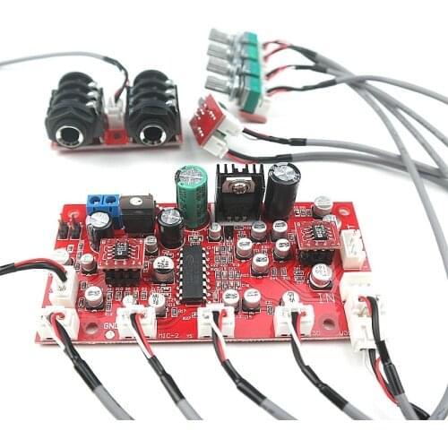 PT2399 Digital Microphone Audio Amplifier Board Karaoke Plate Reverb Preamplifier Reverberator OP275 Fever-level op amp