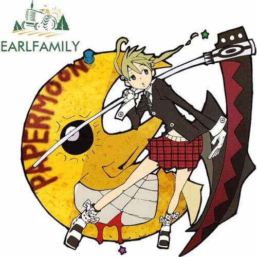 EARLFAMILY 13cm x 13cm for Soul Eater MAKA ALBARN Surfboard Car Sticker Anime Bumper Decal Personality RV Cartoon Vinyl Car Wrap