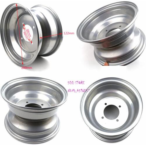 Good quality 4 hole Tires Four Rounds Off The Road Kart Accessories Beach Car Vacuum Tire aluminum Wheels 7 inch