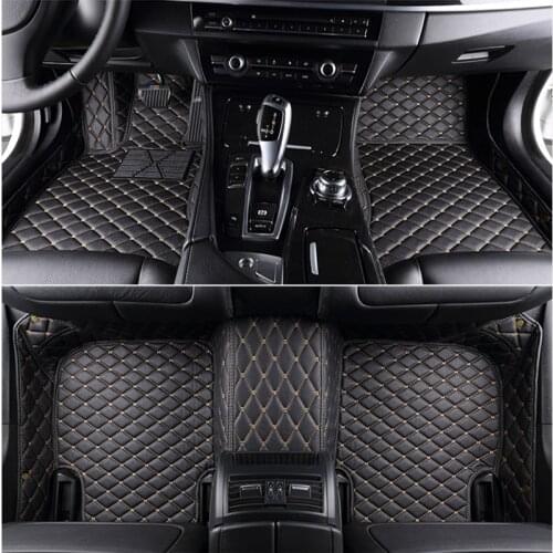 Custom 5 Seat car floor mats for bmw X1 E84 F48 X2 F39 X3 E83 F25 X3 G01 F97 X4 F26 G02 F98 X5 E53 E70 F15 F85 X6 X7 car mats