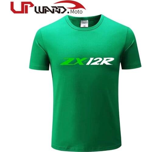 For KAWASAKI ZX12R ZX-12R ZX 12R T Shirt Men New LOGO T-shirt 100% Cotton Summer Short Sleeve Round Neck Tees Male
