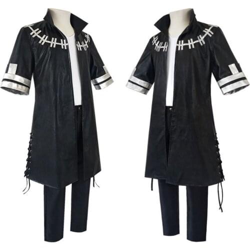 Popular Anime My Hero Academia Cosplay Costume Set for Men Tubi Cosplay Cool Clothing Anime Black Vest Trousers and Jacket