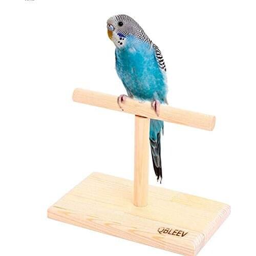 Portable Parrot Perches Birdcage Decor Weight Scale Stand, Parakeets Playground Window T Perch Fits for Concures Cockatiel Finch