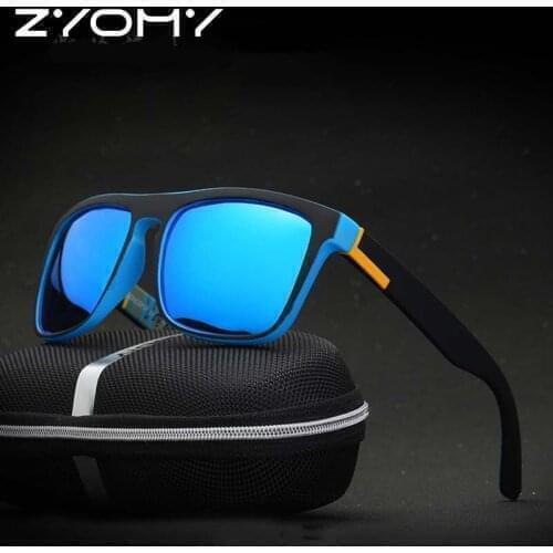 Q Brand Designer Sport Classic Sunglasses Driving Vintage Men Goggle UV400 Gafas De Sol Fashion Square Male Sun Glasses