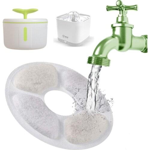 12PCS cat waterer replacement filter replacement activated carbon filter for dog automatic feeder pet dog water dispenser