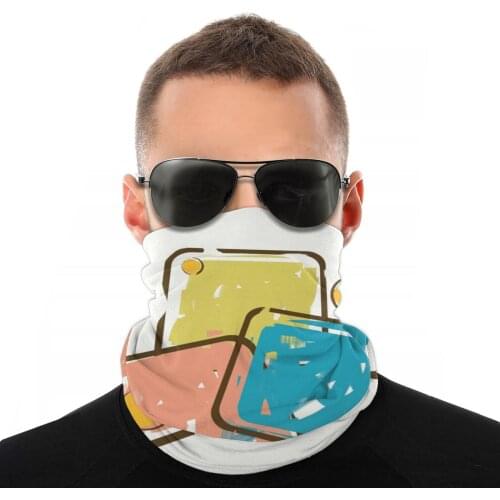 Mid Century Modern Retro Magic Scarf Neck Face Mask Men Women Halloween Tube Neck Bandanas Protective Headwear Cycling Hiking