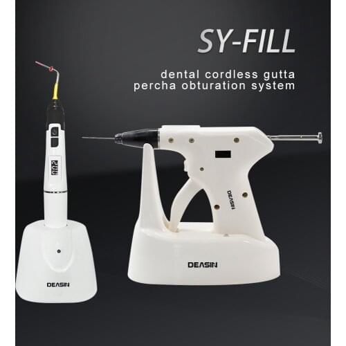 Dental Endo Obturation System R20 2 in 1 Hot Melt Filling Gun Pen OLED LCD Display 4PCS Heating Tip Endodontic Dentistry Tool