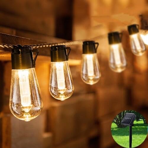 Solar LED String Light Small Colorful Lamp Simple Llight Bulb for Birthday Party Wedding Outdoor Garden Decorative Lights