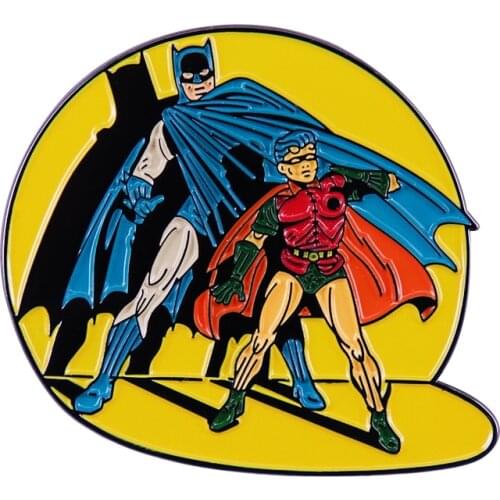 Robin Enamel Pin Comics Magnificent Cover Brooch