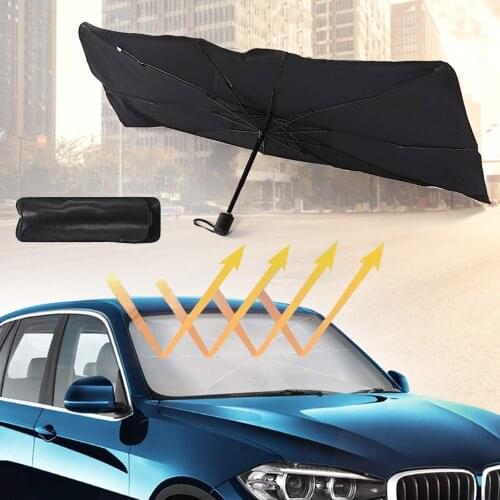 1PC Car Sun Shade Protector Parasol Auto Front Window Sunshade Covers Car Protector Interior Windshield Protection Accessories