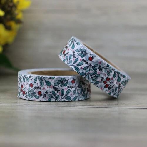 1PCs 1.5cm*10m Fresh Pattern Floral washi tape DIY decoration scrapbooking Planner masking tape adhesive kawaii stationery