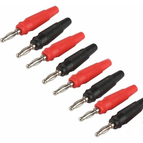 5/10PCS 4mm Audio Speaker Screw Banana Gold Plated Plugs SoundBox Socket Solderless Plug Electronic Cable Terminals Connectors