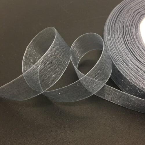 50 Yards/Roll 5/8" 15mm Gray Organza Ribbon Bow Wedding Decoration Lace Crafts