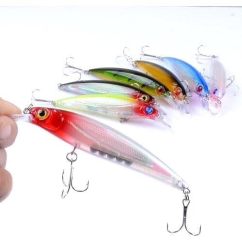 7pcs/lot Minnow Lure Sea Fishing Tackle Fishing Hard Bait Plastic Fishery Feeder Fish Lure