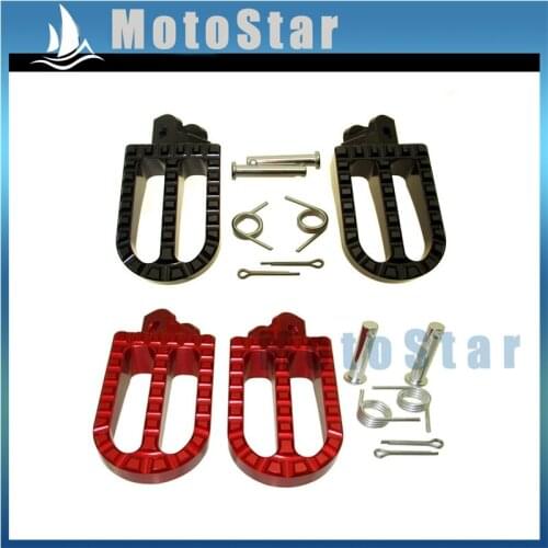 CNC Aluminum Foot Pegs Rest Pedels Footpegs For 50 70 90 110 125 140 150 160 170 180 190cc Pit Dirt Bike