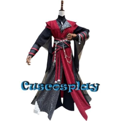 Anime Tian Guan Ci Fu Hua Cheng Cosplay Costume Unisex Hanfu Heaven Officials Bless Huacheng Fancy Outfits for Halloween Party
