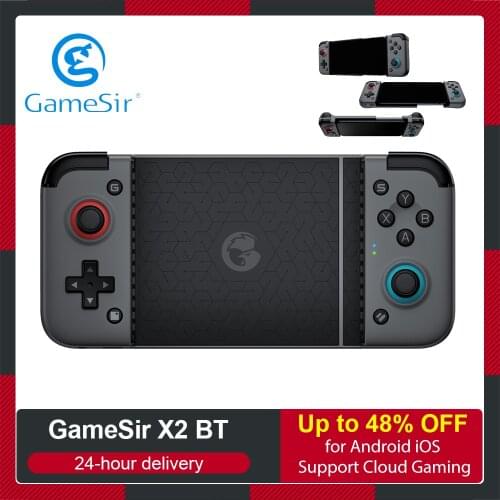 GameSir X2 BT Game Controller Wireless Mobile Game Gamepad Joystick Stretchable for Android iOS Support Cloud Gaming