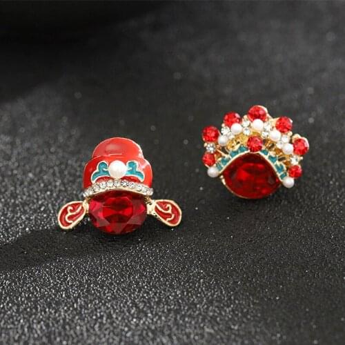 XEDZ Chinese Wedding Tiara Badge Brooch Gem Hat Metal Enamel Lapel Pin Backpack Clothes Fashion Jewelry Gift for Couples Lovers