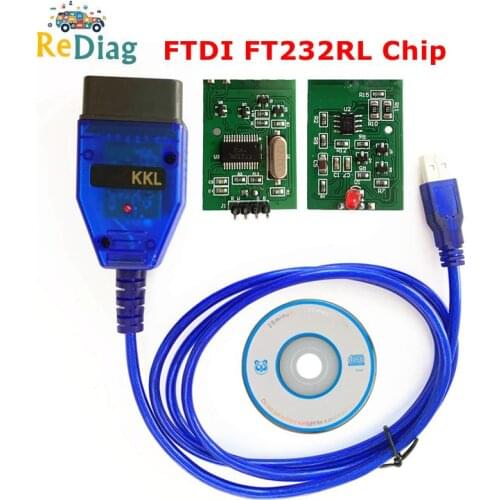 High Quality for VAG 409 vag409 KKL For Audi/Seat/Volkswagen/Skoda with FTDI FT232RL Chip OBD2 USB Diagnostic Scanner Cable
