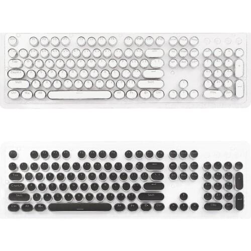 DIY Keycap Retro Steam Punk Typewriter Mechanical Keyboard 104 87 Standard Keys Excellent touching experience