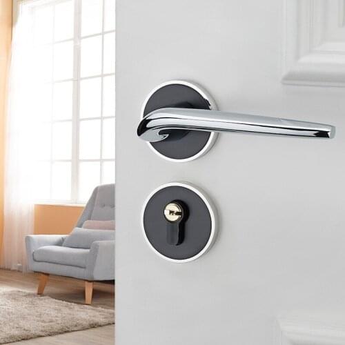 European-style door lock indoor bedroom mute door lock set bathroom solid wood door handle household universal lock
