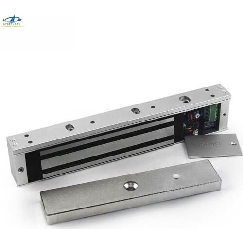 HFSECURITY Single Door 280KG Magnetic Lock Light Signal Feedback Time Delay Waterproof Electromagnetic Lock for Access Control